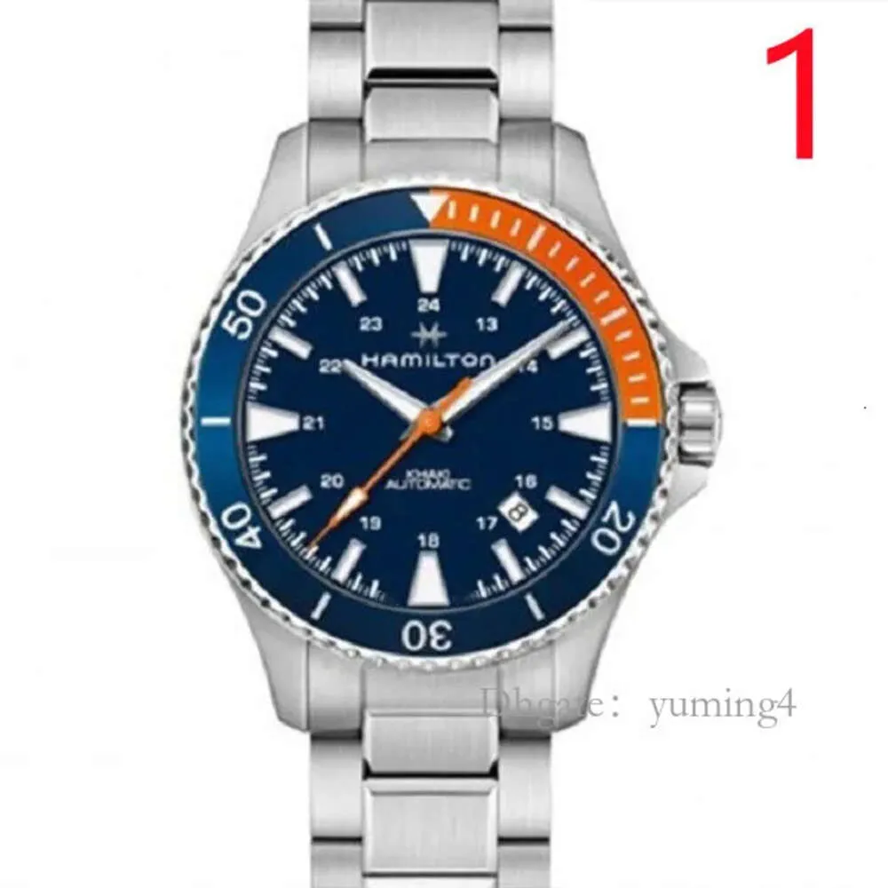 Hamilt Wrist for Men 2023 Mens Watches Three Needles Quartz Watch High Quality Top Brand Clock Fashion Steel and Fabric Strap Montre De Luxe