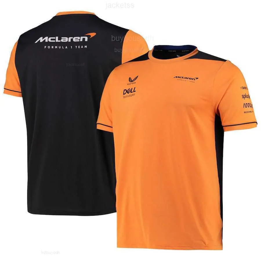 남자 티셔츠 McLaren F1 팀 톱 2024 여름 New T_Shirt 남자 야외 스포츠 짧은 슬리브 포뮬러 One Racing Cloth