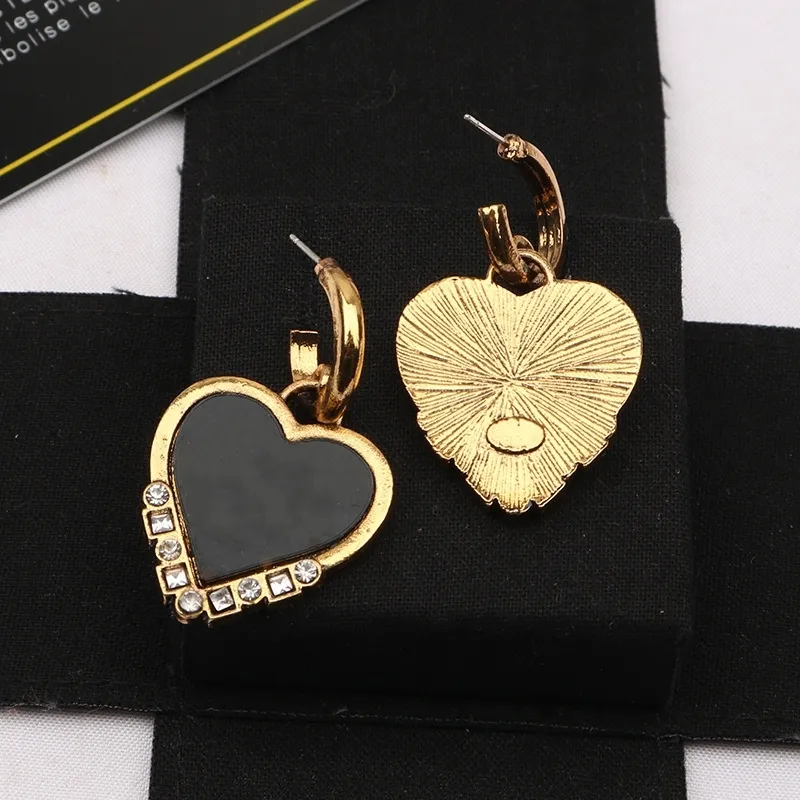 Letter Drop Earrings Luxury Women Handmade Pearl Flower Star Heart Studs Gold 925 Silver Needle Rhinestone Dangles Fashion Simple Street Party Jewelry Gifts