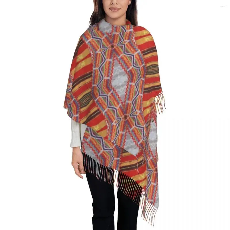 スカーフカスタムプリントAmazigh Kabyle Carpet ScarfMen女性ウィンターウォームモロッコアフリカスタイルショールラップ