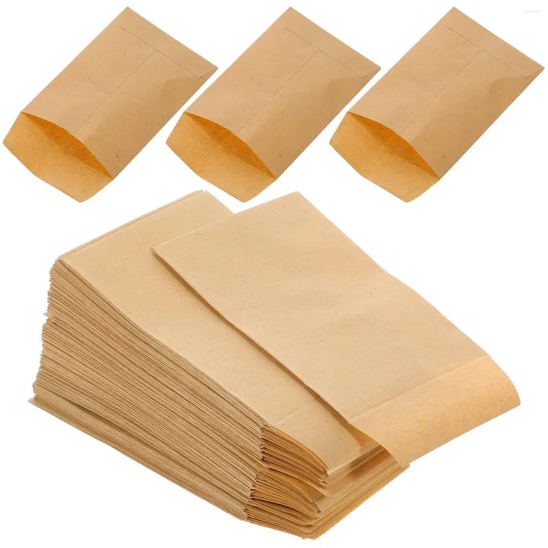 Geschenkwikkeling Bruin Kleine Envelops Kraft Paper Vellum voor itemopslag 10 cm muntgeld