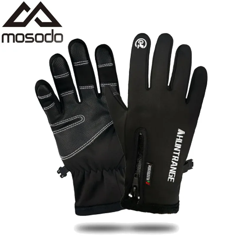 Handskar Mosodo Anti Slip Ski Gloves Touch Pouch Screen Snow Glove Moto Waterproof Thermal Winter Men Kvinnor Handskar Vinterfiske