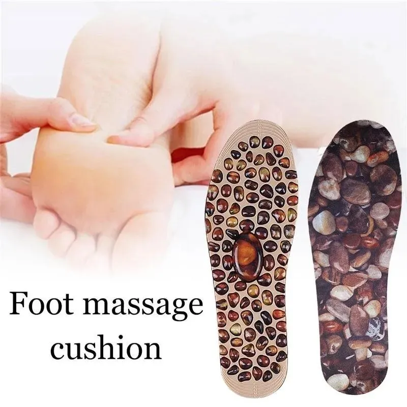 Akupresja masaż magnetyczna terapia stopa stopowa refleksologia unisex wkładka Shiatsu Ból wkładki ulży w Massager Therapy Pebble