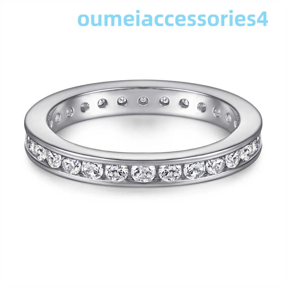 2024 Anelli a fascia per gioielli di marca di lusso di design S925 Anello in argento sterling con diamanti Tesoro Sky Star Anello da sposa per donna alla moda