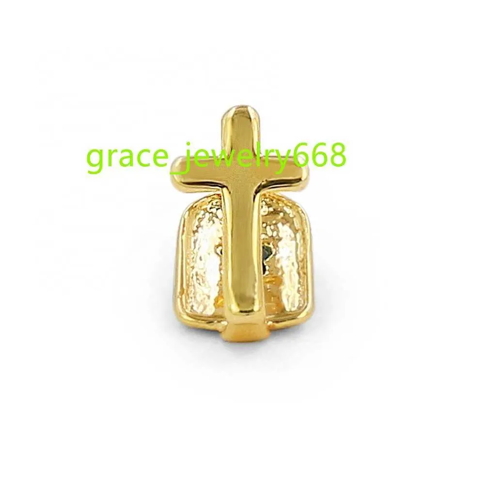 Light Jewelry Hiphop Gold Party Cross Tooth Teeth Grillz