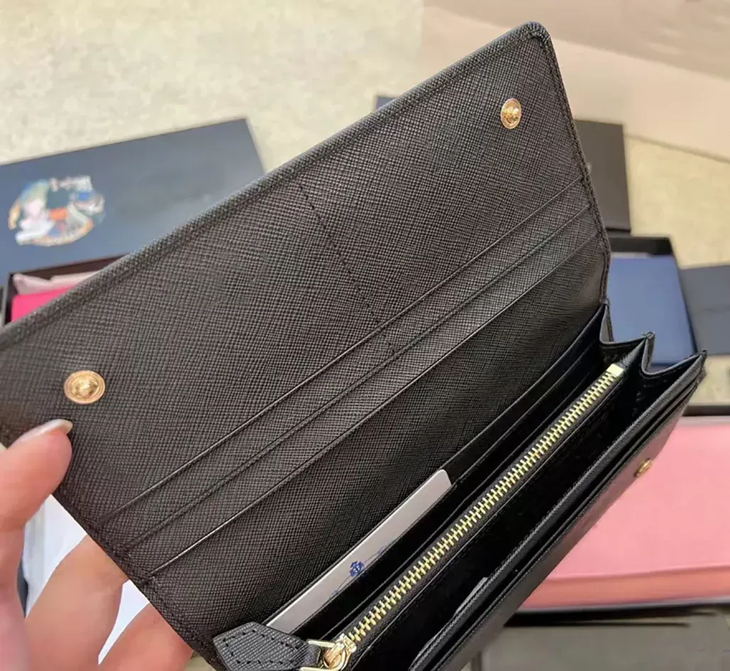 Leder Brieftasche stilvolle Designer Männer falten LG Reißverschluss Dreieck Brieftaschen Geldbeutel Kartenhalter Notizen Mey Geldbörsen mit Box Flip mehrere Stile hochgesige J6415