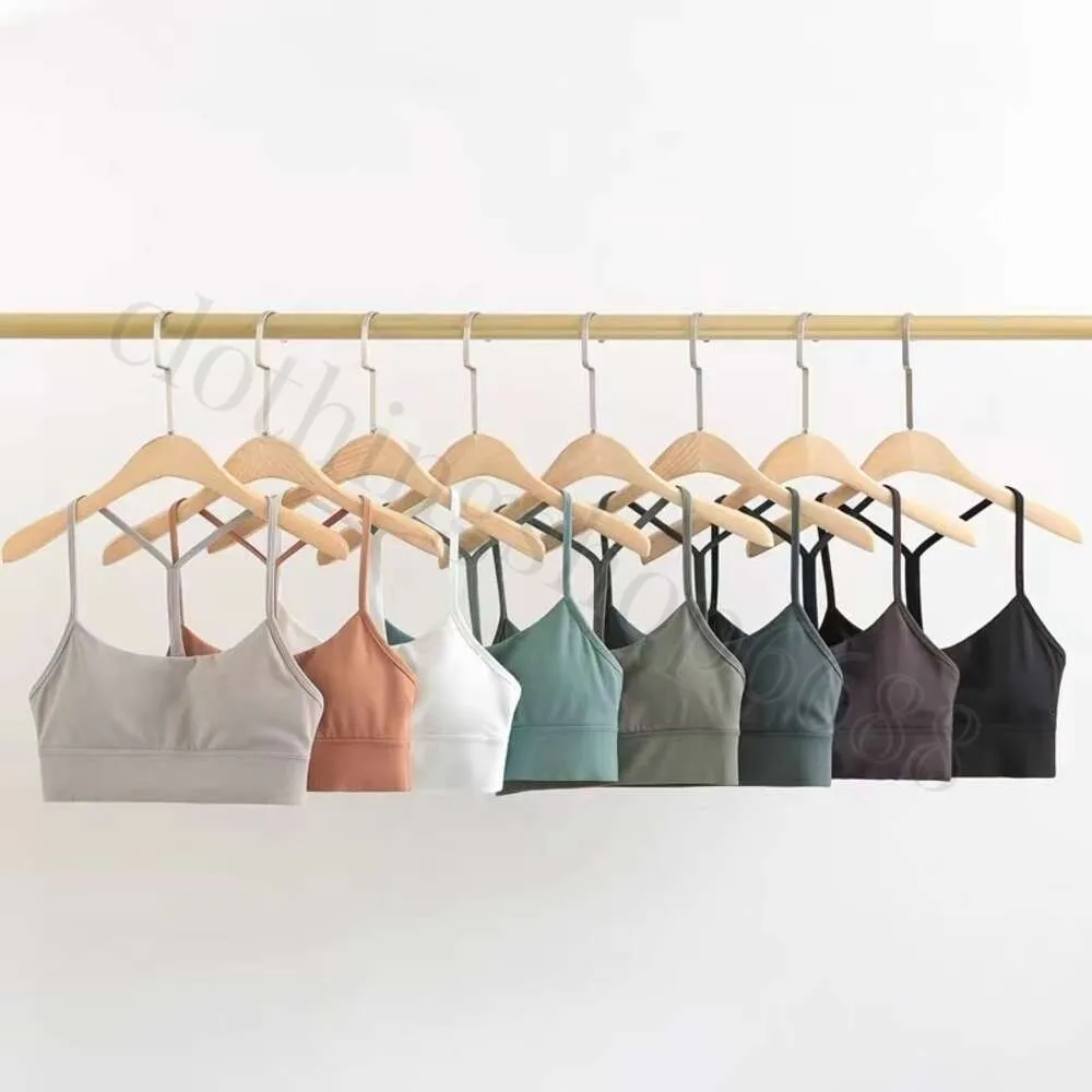 Y-Shaped Back Yoga Bra with Chest Pad Soft Sports Bras Solid Color Racerback Bra Sexy Underwear