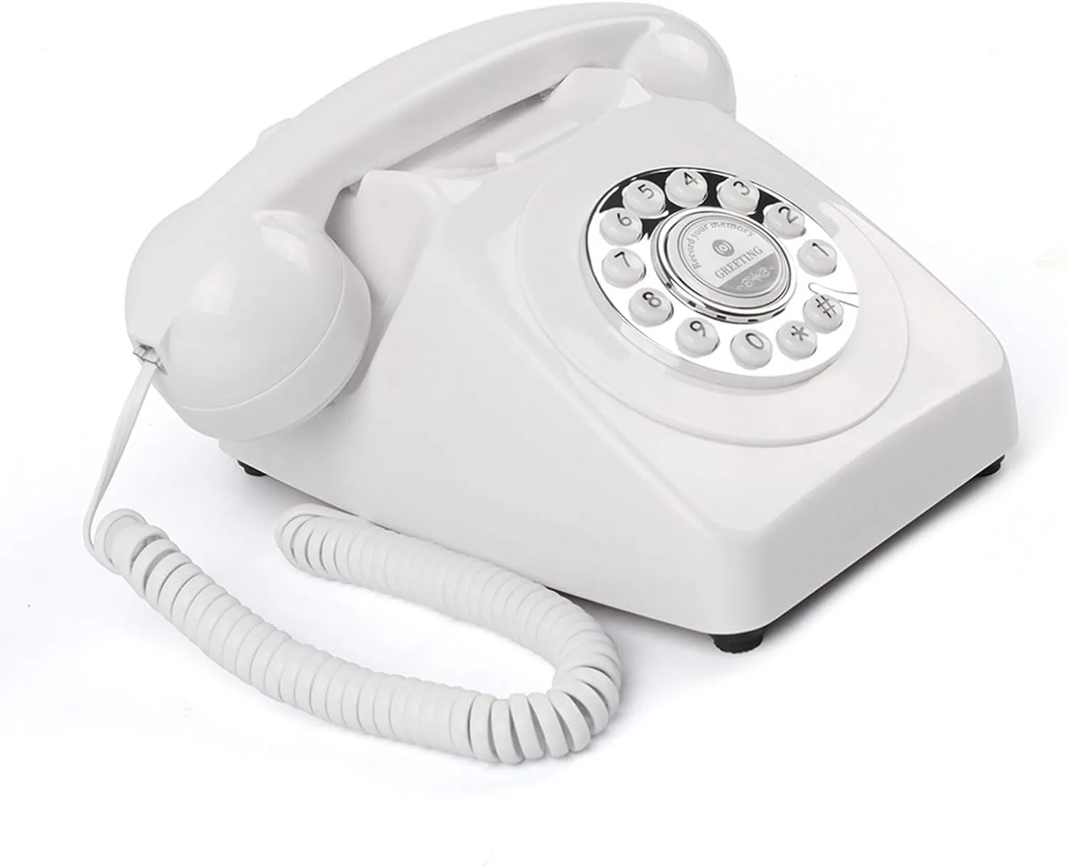 Audio Guestbook Telephone, Desk Telephone for Anniversaries Birthday Wedding Party Gathering