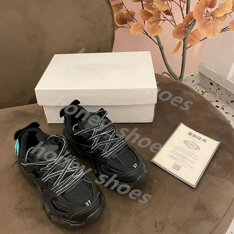 2024 Scarpe casual Designer di lusso marchio Track 3 3.0 Uomo Donna rosa bianco nero Sneakers Tess.s.Gomma Pelle Trainer Nylon Stampato Platform 36-45 H20