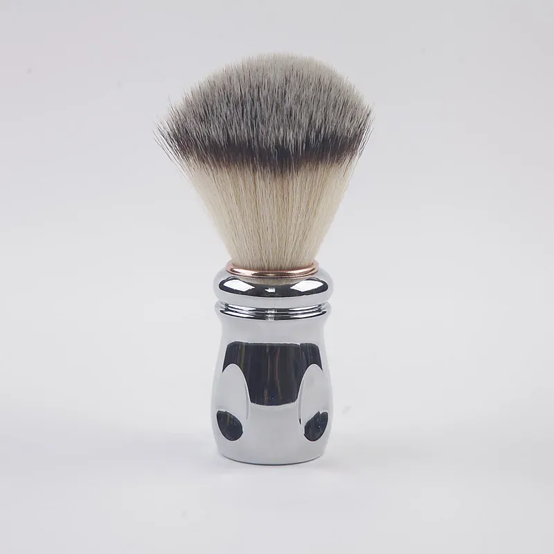 Brush Artsecret High Grade SV647 rakborste nylonhårpläterat metallhandtag Barbershop Men originalgåvor