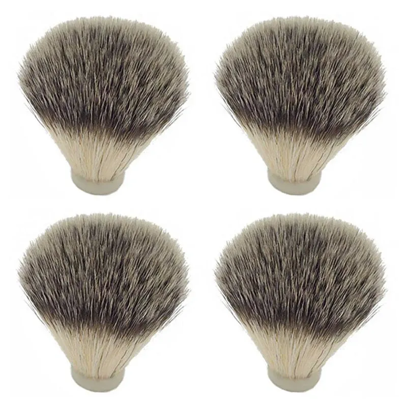 Brush 4 Pcs Badger Hair Nylon Shaving Brush Knot For Men Salon Hair Removal Cutting Dust Men Facial Beard Cleaning Appliance