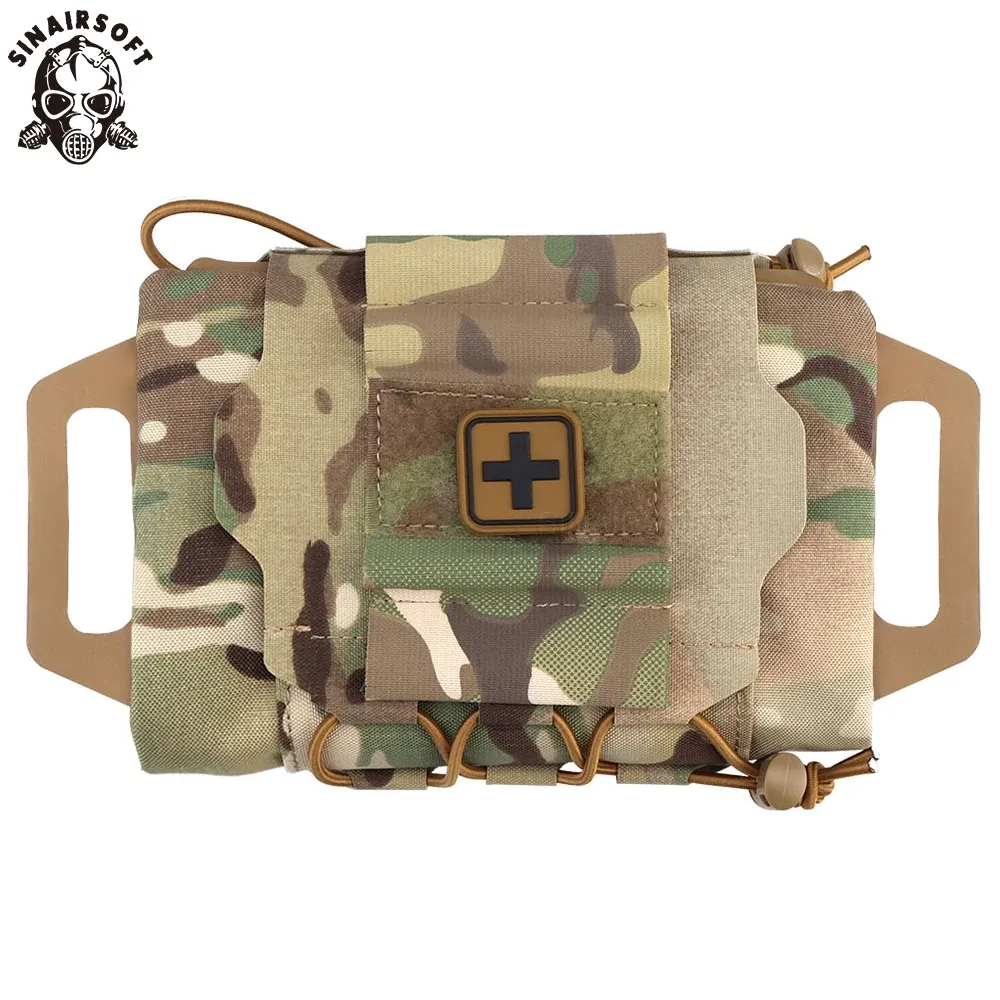 Sacs Tactical ifak Souching Two Piece System Medical Premier Aid Pouch Med Roll Carrier Hypalon Handle MOLLE Rapid Outdoor Hunting Sac