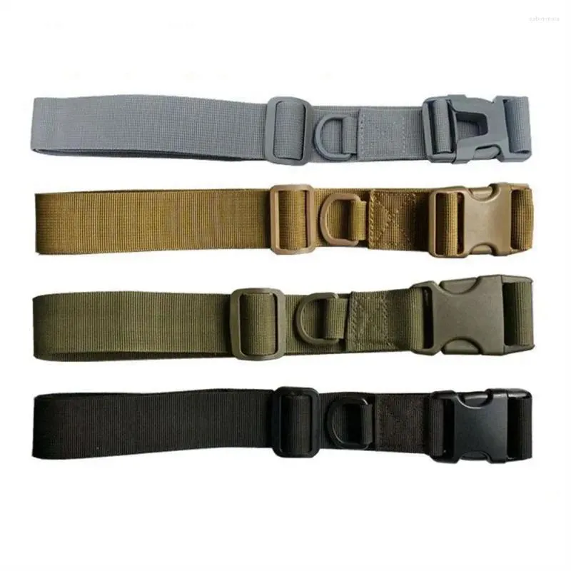 Ceintures Style militaire ceinture sangle plusieurs poches boucle réglable ceinture fixe en nylon à dégagement rapide hommes