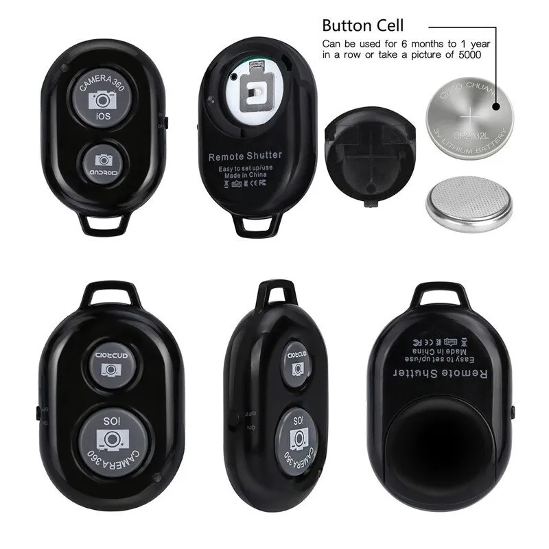 Wireless Bluetooth Remote Control Button For Android Ios System Shutter Remote Control Selfie Group Photo Mobile phone camera artifact wireless self-timer