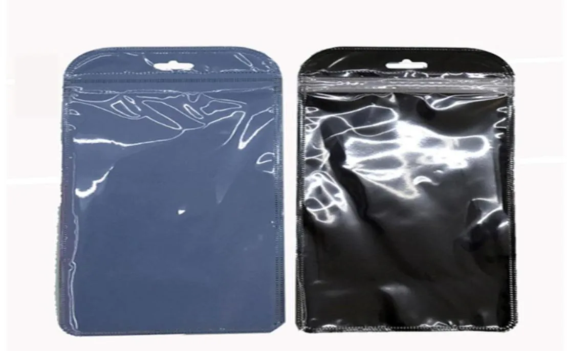 Zip Lock Påsar Zipper Retail Package Bag mobiltelefon iPhone -fodral Plastiska förpackningsväskor Zipper Zip Lock Hang Hole Package Pouche9370162