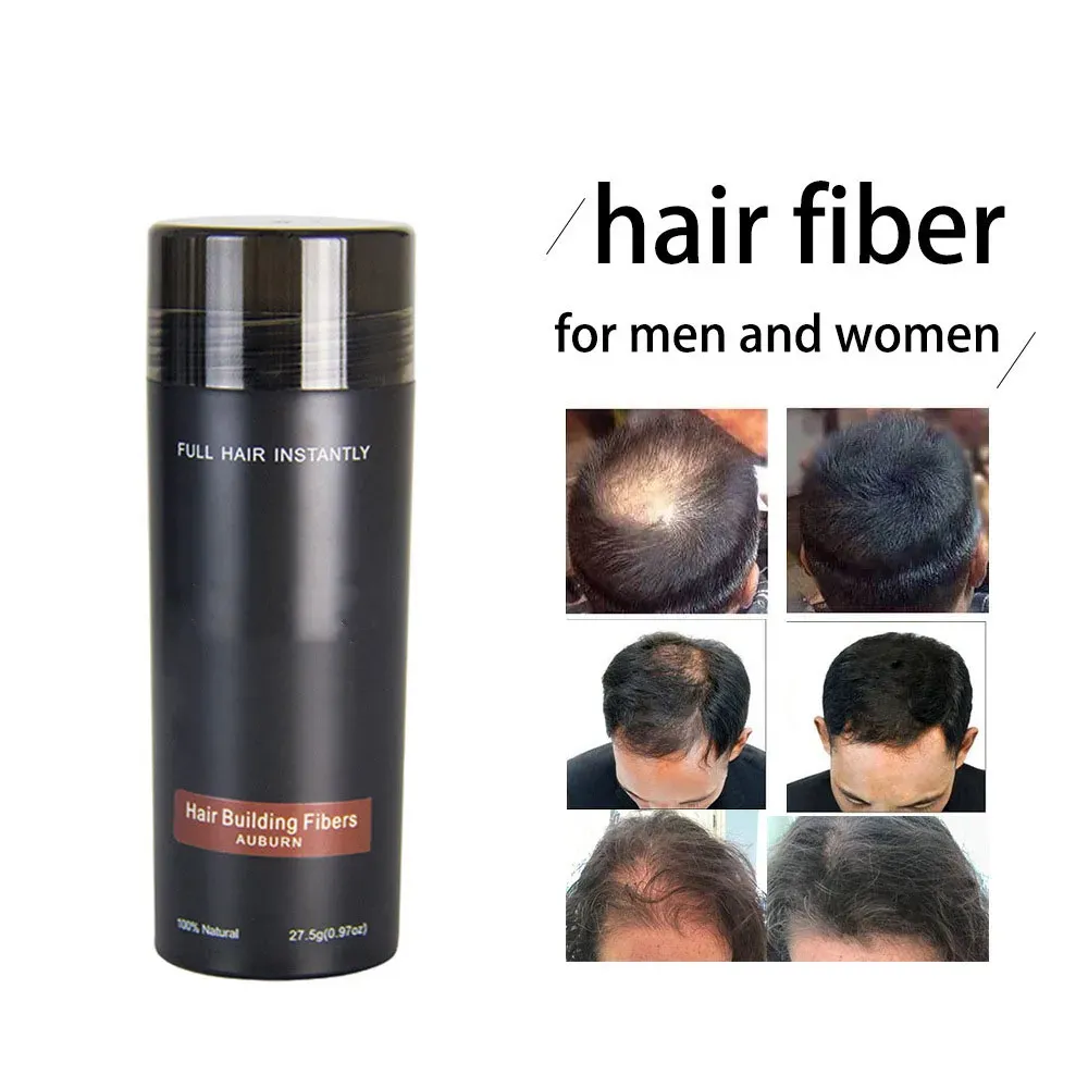 Produkte Professionelle Haaraufbaufasern für dünner werdendes Pulver Haarausfallprodukte Schnelles Nachwachsen Natürliches Keratin-Styling Schwarz Dunkelbraun