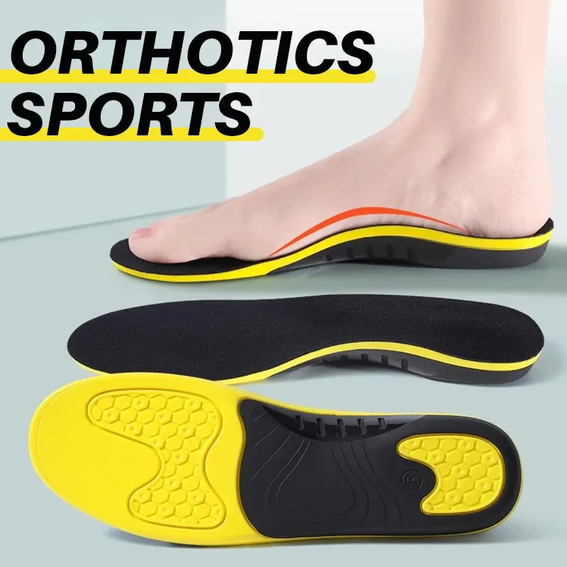 Insoles Arch Support Intersoles Herrens kvinnors Sports stöd Stöttabsorberande andningsbara antiodor Elastiska mjuka bekväma platt fotsula