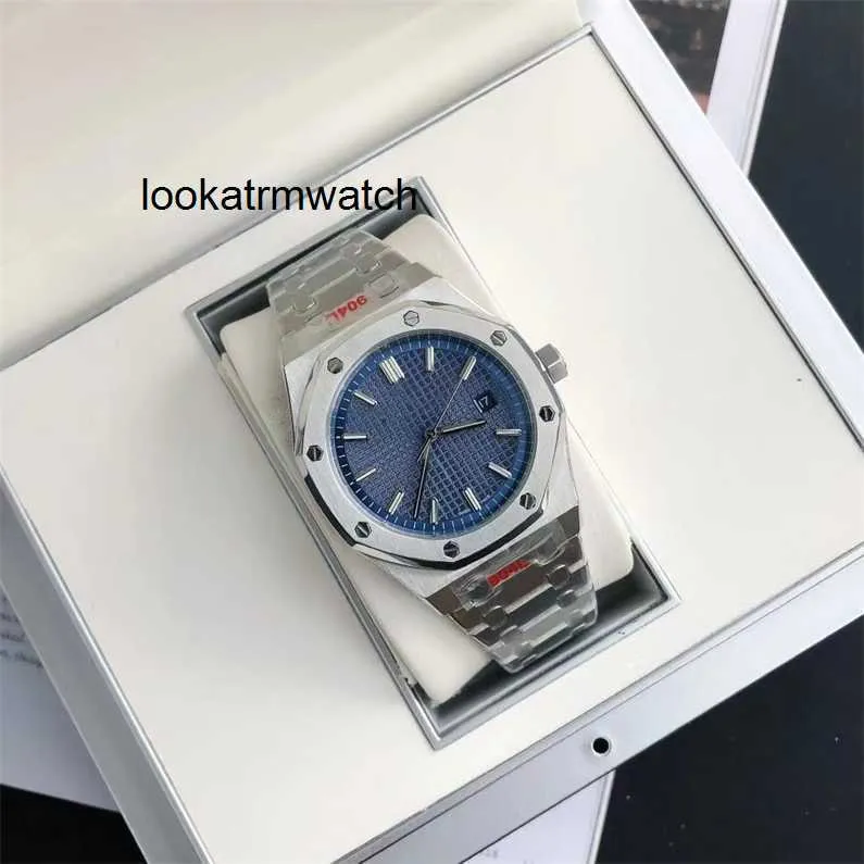 Desginer Mechanical Automatic L Watch Case Mens Automatic Glass Mechanical Watch Stainless Sapphire Steel Strap 41mm Emha