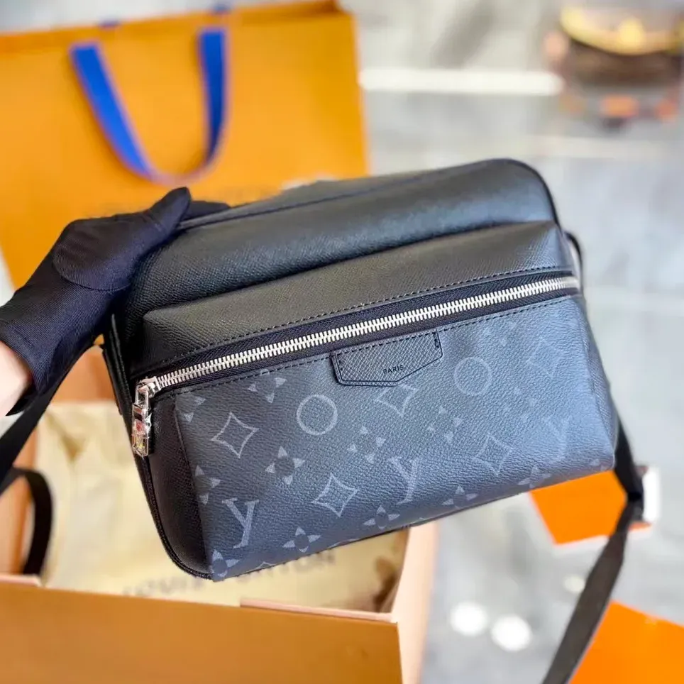 Męskie trio na zewnątrz luksusowa torba designerska torba na klatkę piersiową M30830 M69443 Najwyższa jakość ramionowa torebka Crossbody torebka torebka damska oryginalna skórzana torba