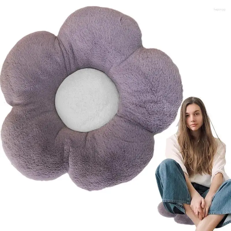 Pillow Flower Seat Realistic Zippered Lightweight Floor For Home Decor Soft Car Sofa Chair