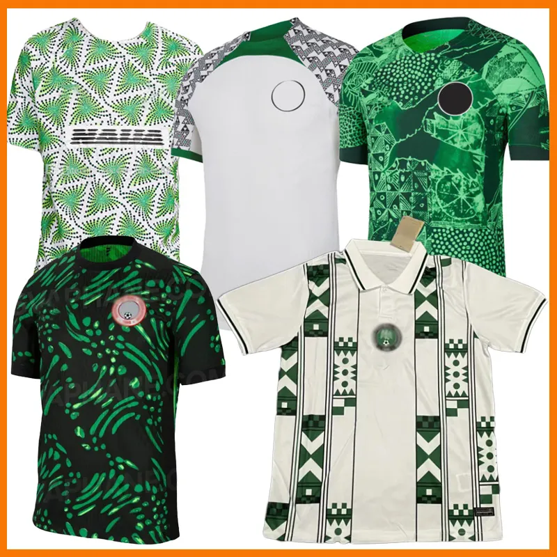 22 23 24 OKOCHA Nigéria Futebol Jerseys 2023 2024 Maillot de Foot Okechukwu IGHALO AHMED MUSA Ndidi MIKEL IHEANACHO Camisas de futebol Nigeriano Fora Homens Verde