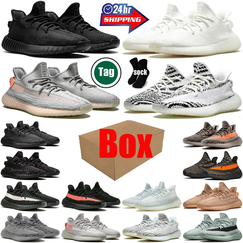 Com caixa de Onyx Bone Athletic Outdoor Running Shoes para homens Mulheres deslumbrantes azuis azuis azuis criados Oreo mensura Mulheres tênis de tênis de tênis desconto