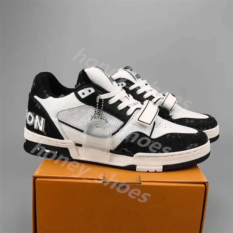 Mens Women Designer Trainer Casual Shoes Lovers Black Whit Denim Green Sky Blue Red Yellow Grey Leather Suede Rubber Luxury Walking Sports Men Sneakers Trainers H20