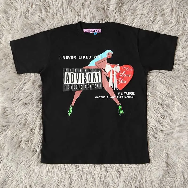 Camisetas de hombre El nuevo CPFM masculino 2023.XYZ I Never Like You camiseta Hip Hop Skateboard Street Camiseta de algodón Top talla EE. UU. #144 J240319