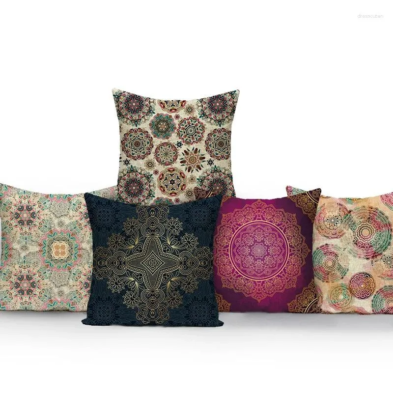 Pillow Mandala Cover Boho Ethnic Trend Style Pillowcase Sofa Bed S Decorative Throw Pillows Office Home Decor