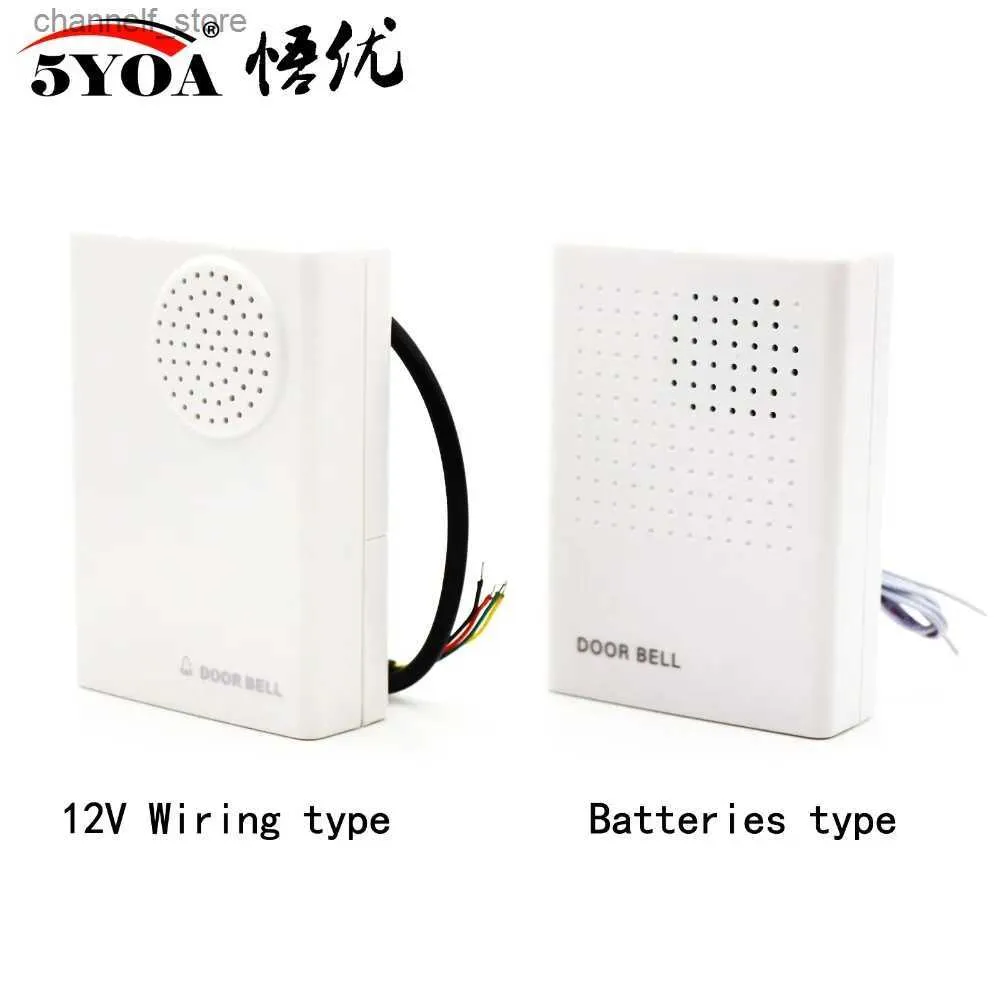 Dzwonki do drzwi elektroniczny przewód do drzwi Dingdong Dry bateria lub podłączone do dwóch rodzajów 12vy240320