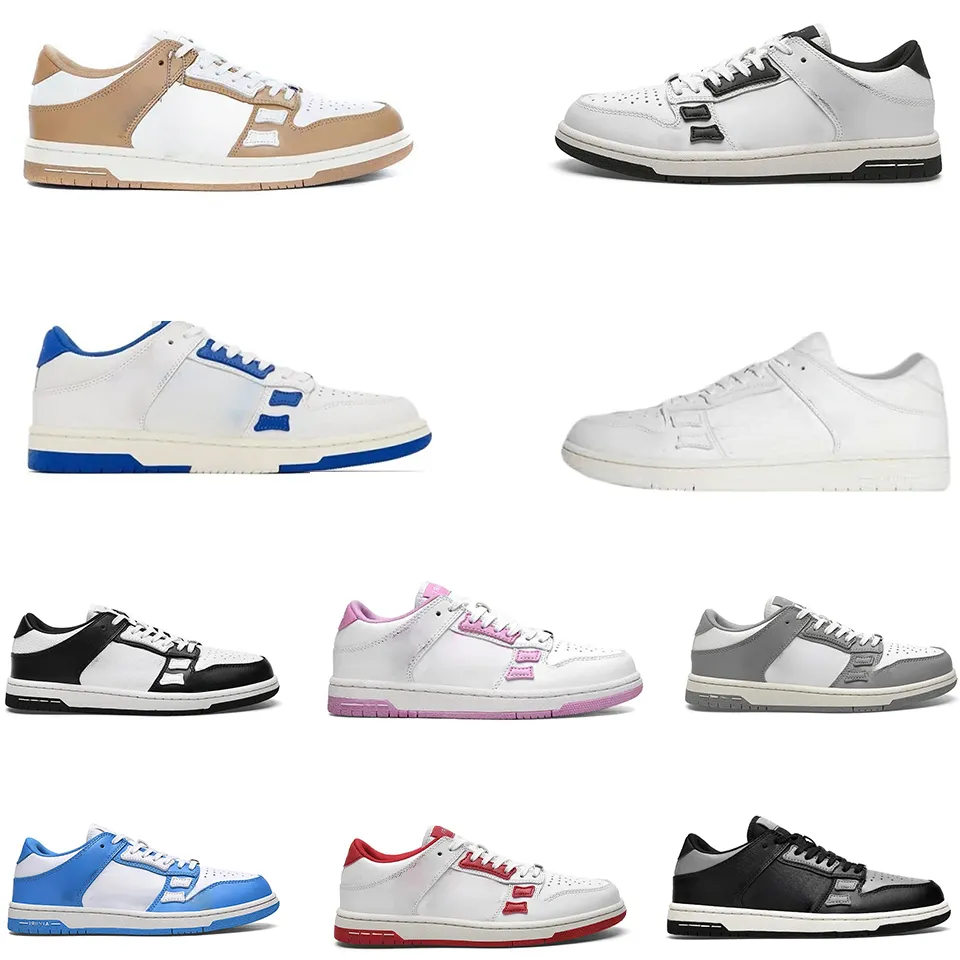 Sneakers de créateurs squelettes Femmes Top Low Skel Chaussures pour hommes