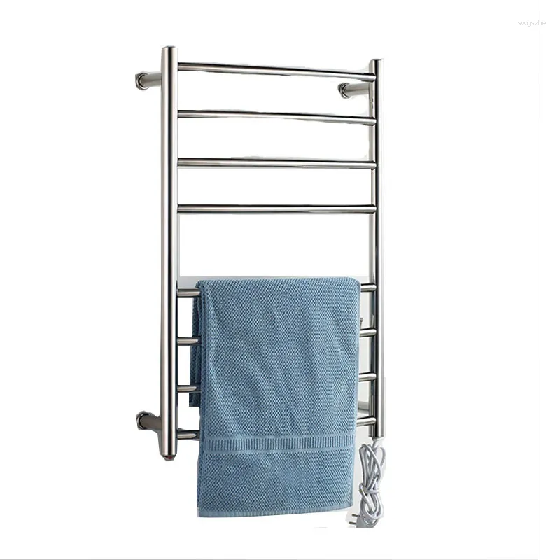 Bath Accessory Set Bathroom Hardware Sets 8 Bars Electric Towel Rack Chrome/Black/Gold Heating Drying