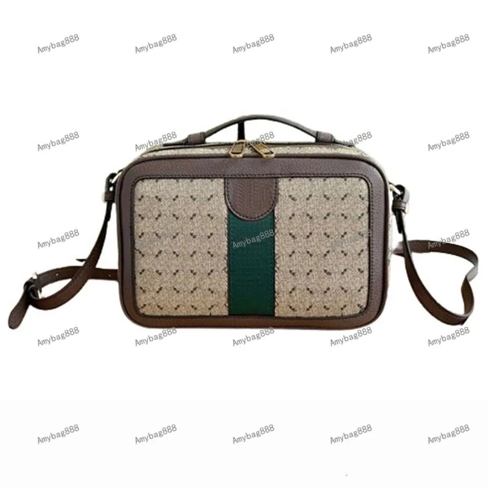 Handtas Crossbody Tas Designer Portemonnee Handtassen Portemonnee Box Tassen Dames Schoudertas Vierkante Cameratas Klassiek Letter Rood Groen Gestreept Afneembare leren band