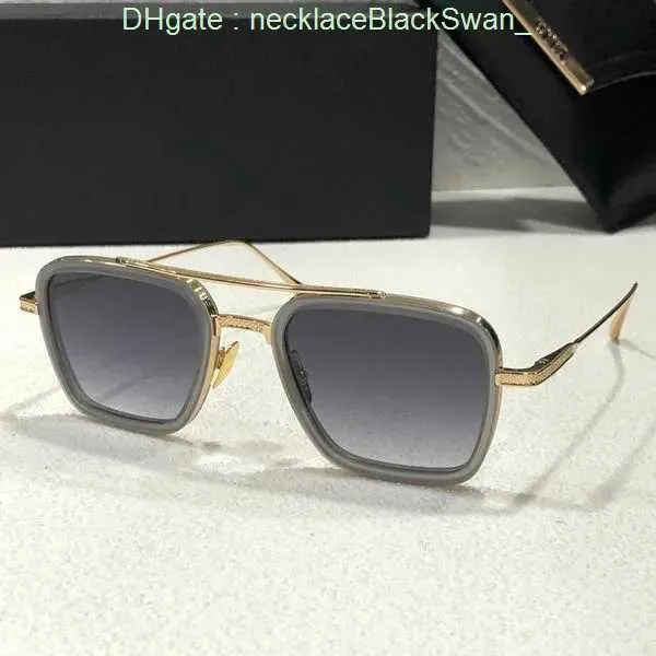 DITA Vintage Pilot Square Мужские дизайнерские солнцезащитные очки Модные оттенки Очки в золотой оправе UV400 Градиент LXN-EVO TCQI