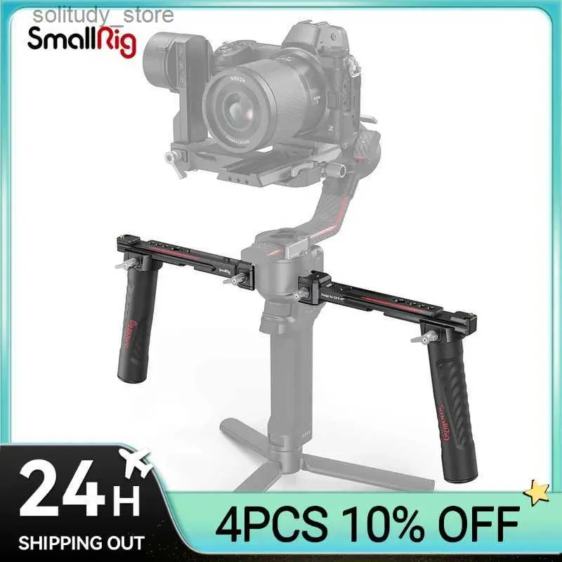 Stabilizatory Smallig Regulowany uchwyt Podwójny uchwyt dla DJI RS 2/RSC 2/RS 3/RS 3 Pro Universal Joint Handheld Monitor Monitor instalacja Q240319