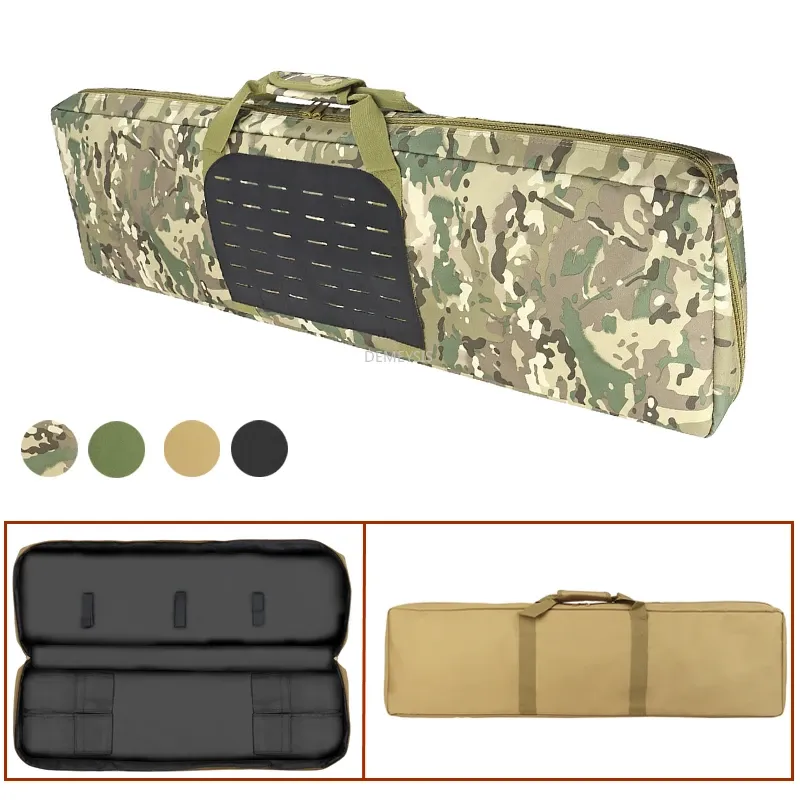 Väskor Multicam Hunting Gun Carry Bag 600D Nylon Hållbar armé Taktisk stridsgevär Väskor Militär Airsoft Shooting Gun Molle Påsar