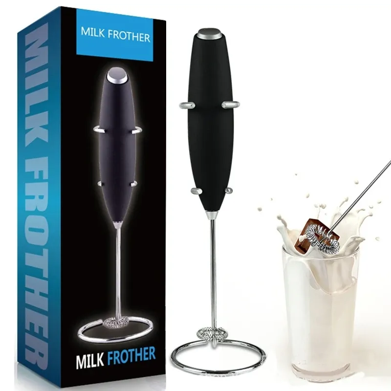 Schäumer Handmilchaufschäumer, elektrischer Handschäumer, Mixer, Getränkemixer für Kaffee, Frappe, heiße Schokolade, Mini-Schneebesenaufschäumer