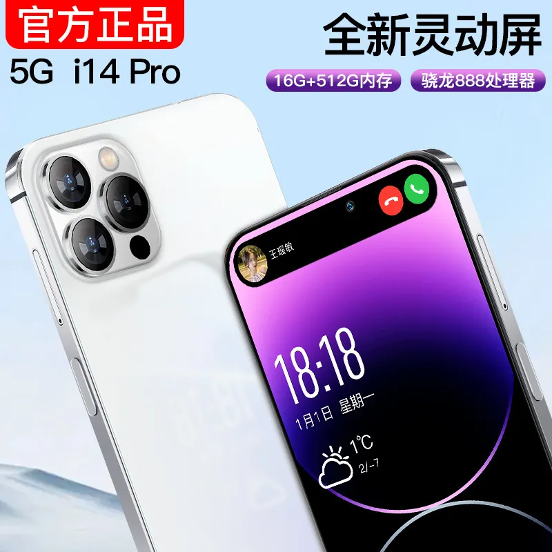 Neues i14 Pro Lingdong Island 16+512G All Network 5G Smartphone Quelle Hersteller Niedriger Preis Großhandel