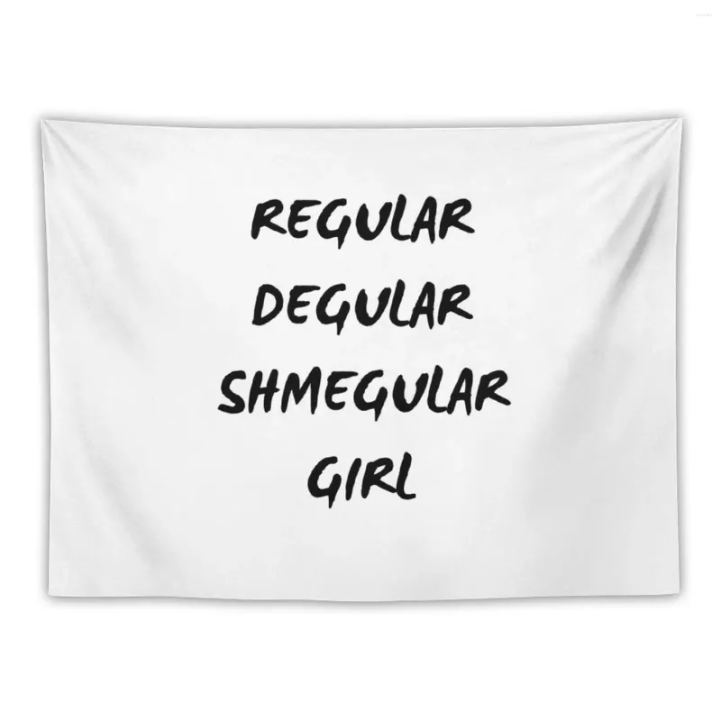 Tapisseries régulières Shmegular Girl, revêtements muraux décoratifs, décoration