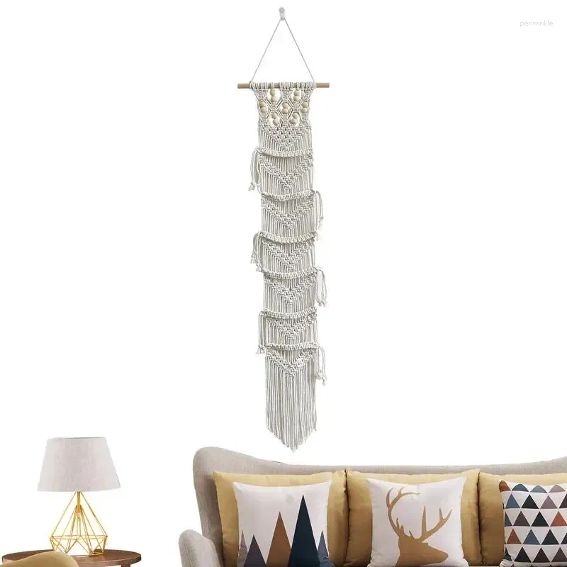 Tapestries Hat Rack Macrame Wall Bohemian Holder For Hats Home Decorations Weaving Arts Bedroom Matsal Dormitory Living