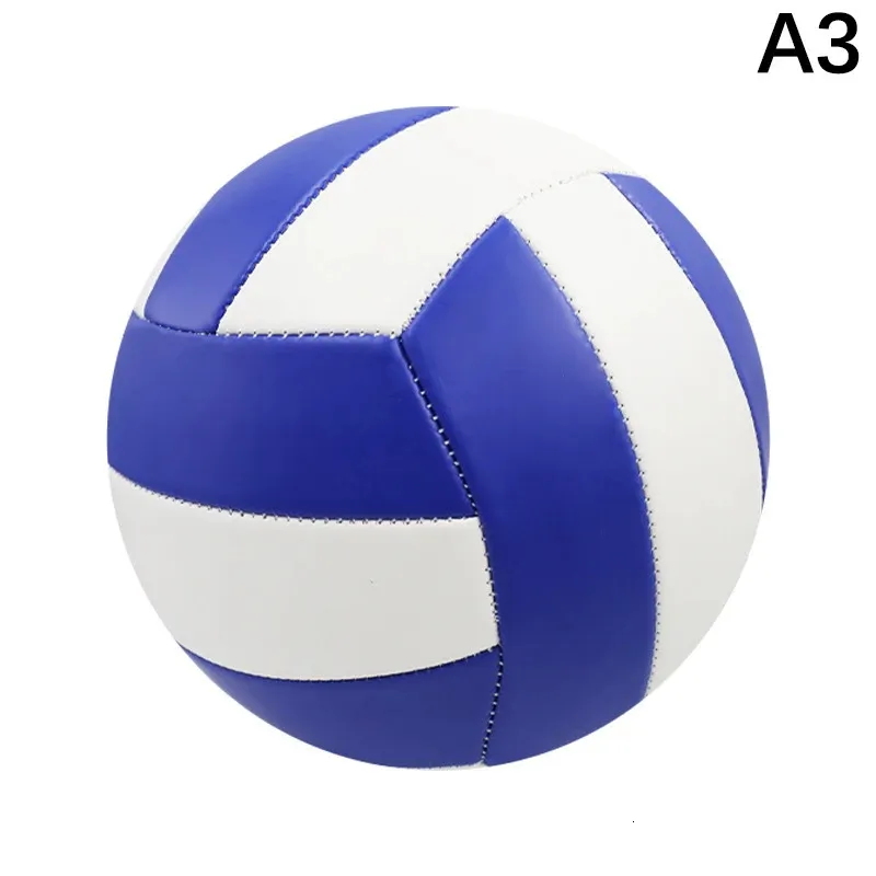Ballon De Volley Taille 5 Officiel – PVC Souple Et Caoutchouc – Cousu Machine – Idéal Entraînement Intérieur Et Plage – Bleu/blanc/jaune