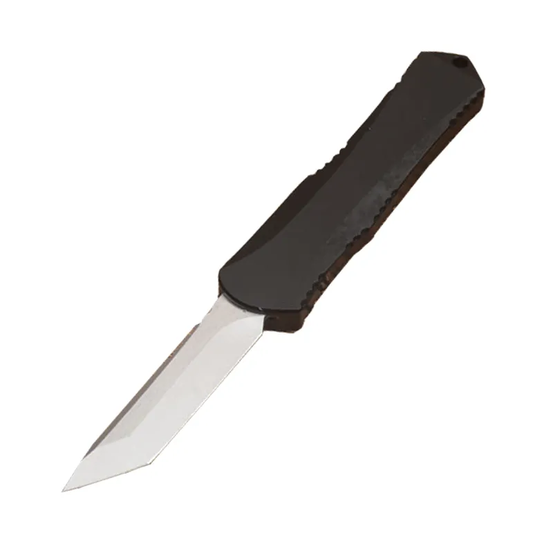 G3991 High End Auto Tactical Knife D2 Satin Blade CNC Aviation Aluminium Uchwyt na zewnątrz kemping noża EDC z nylonową torbą