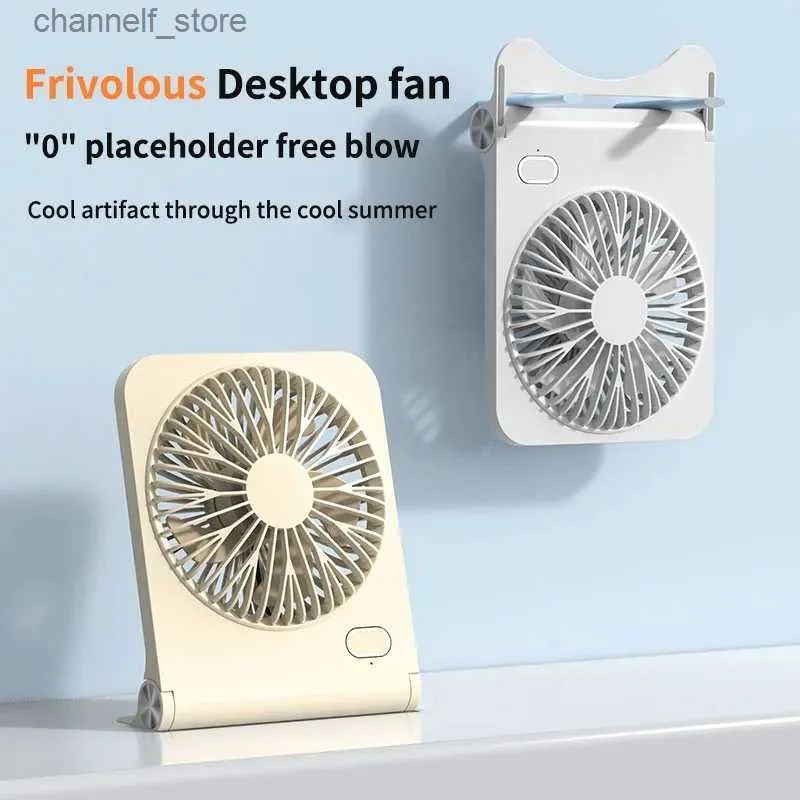 Ventilatori elettrici Mini ventilatore da tavolo montato a parete mini ventilatore portatile raffreddamento portatile ricarica USB ventola di raffreddamento estiva di alta qualità outdoorY240320