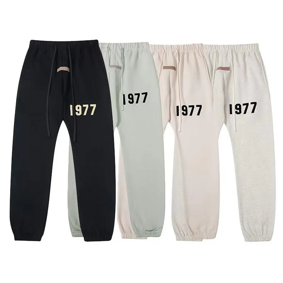 Nuovi pantaloni della tuta alla moda Pantaloni cargo primaverili Pantaloni classici con lacci dritti casual sportivi in cotone semplici Pantaloni stampati digitali