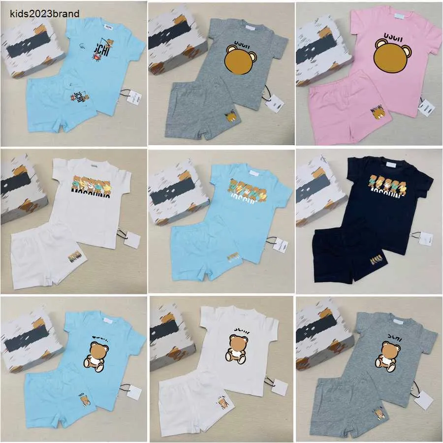 New toddler jumpsuits Multi color optional newborn bodysuit Size 73-110 infant Summer T-shirt set Short sleeved and shorts 24Mar