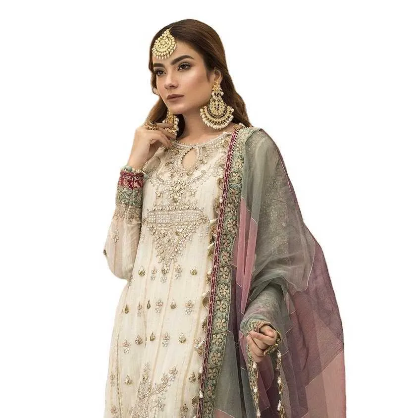 Abiti da festa musulmani Abiti da donna pakistani Costumi personalizzati Disegni Punjabi Abiti da sposa Salwar Kameez