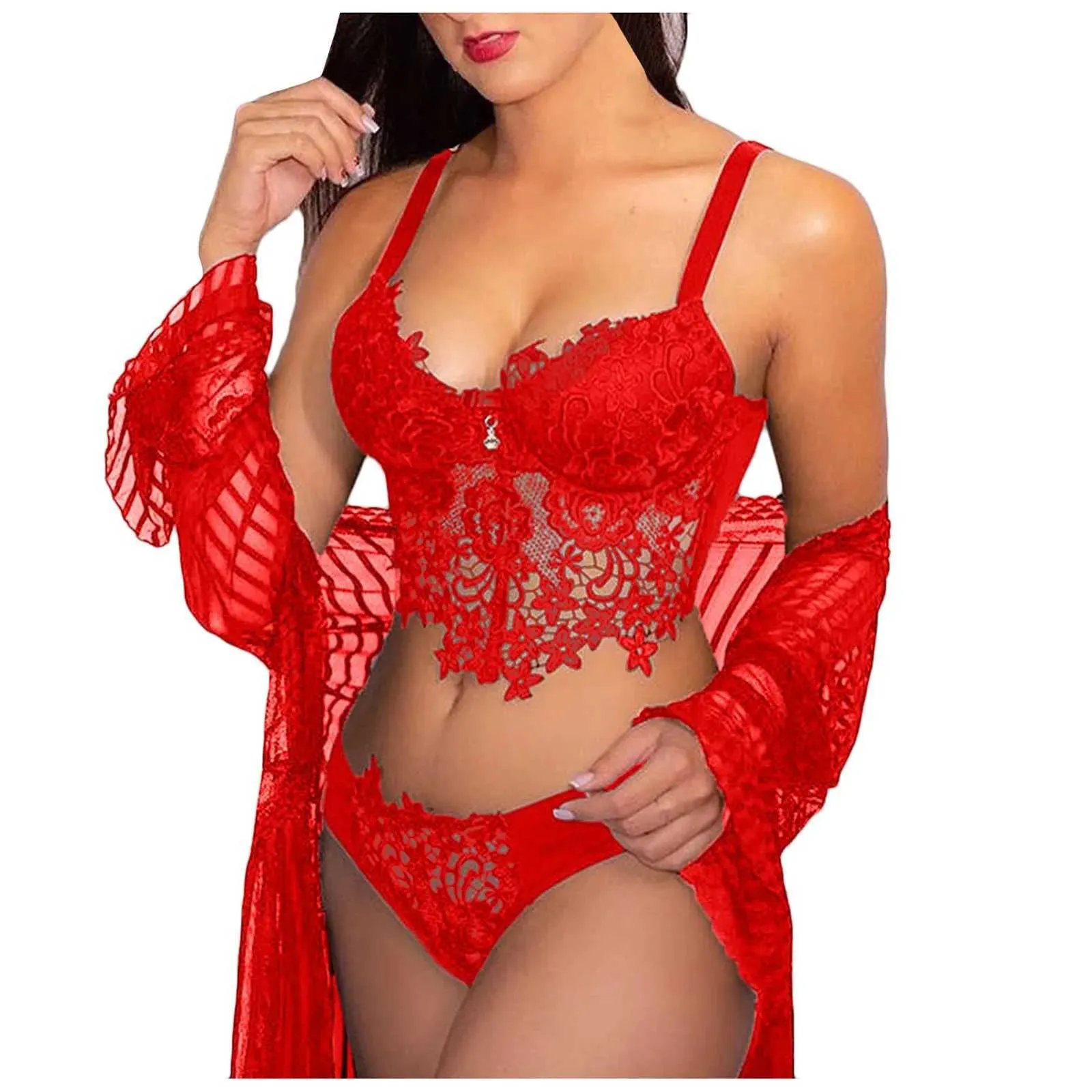 Sexy Lingerie Set for Women Lace Floral Uniform Style Polyester Blends  Exotic Apparel S-3XL from Dhgate Sexy Set - price 22.34