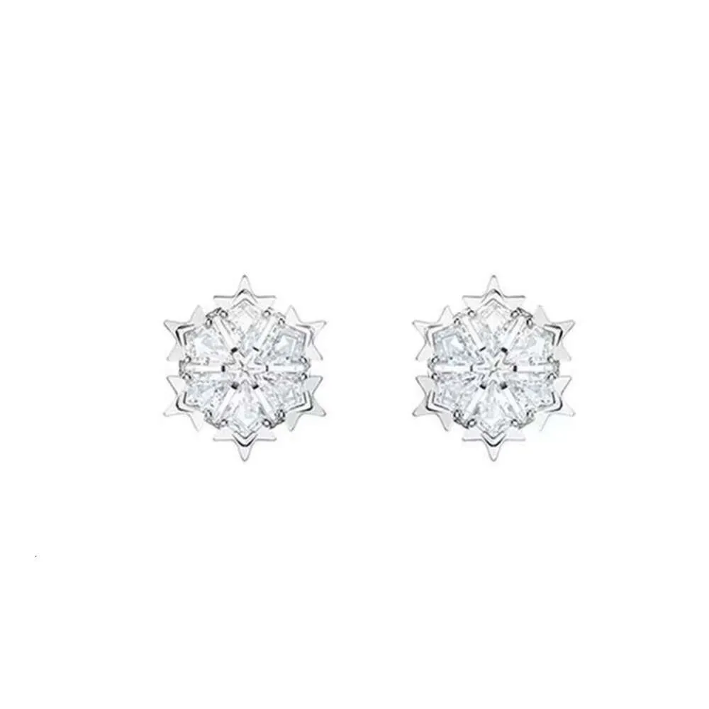 Bijoux de luxe swarovski boucles d'oreilles jumelées flocon de neige boucles d'oreilles femme beauté hirondelle élément cristal boucles d'oreilles femme