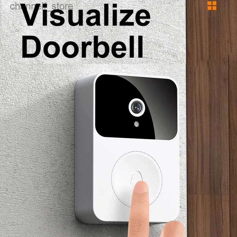 Дверные звонки X9 интеллектуальный Wi-Fi видео дверной звонок камера аудио домофон ночного видения беспроводные дверные продукты для домашней безопасностиY240320