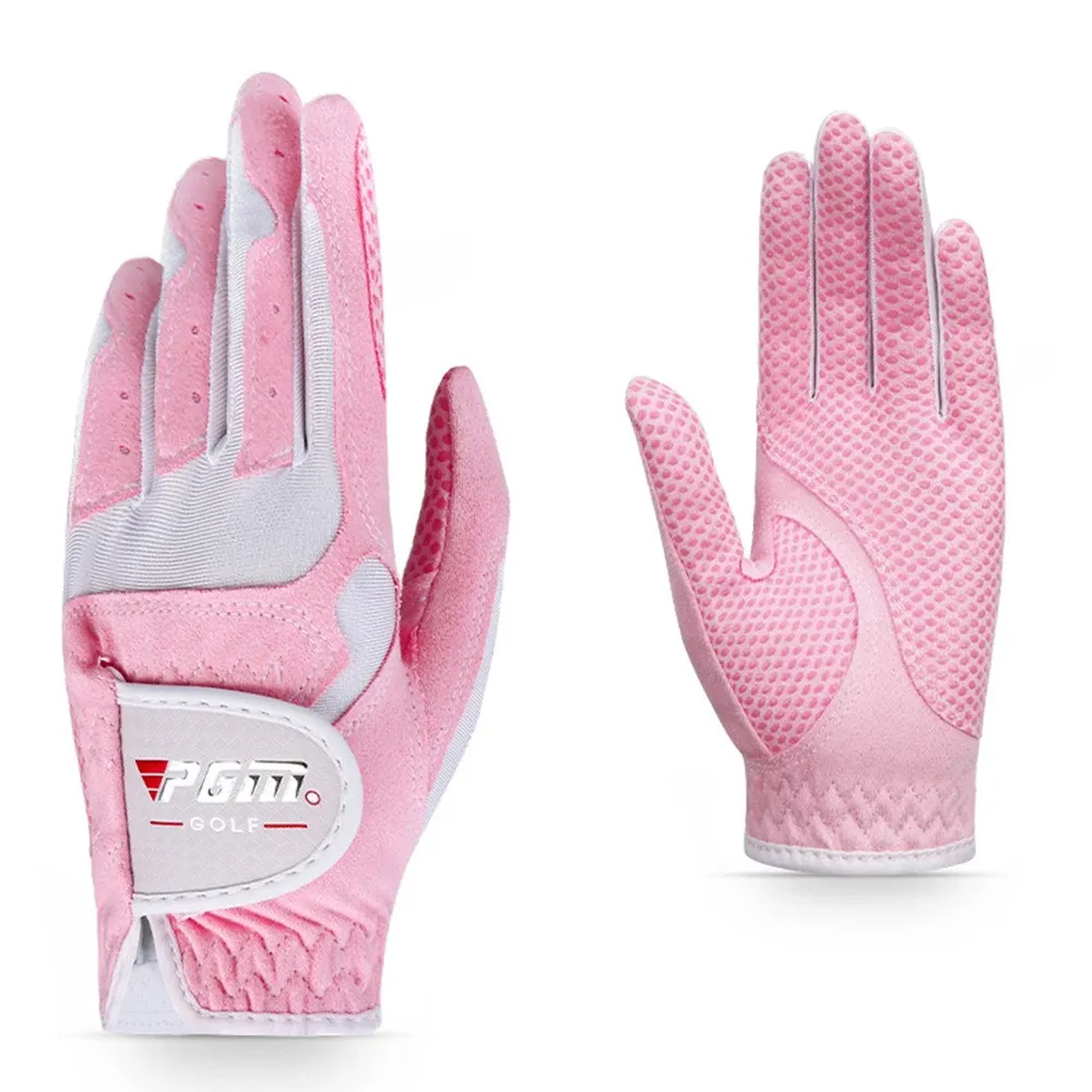 Gants pgm gants de golf gants de sport féminin pour la main gauche de haute qualité namib respirant avec une protection de palmier de particules non folie